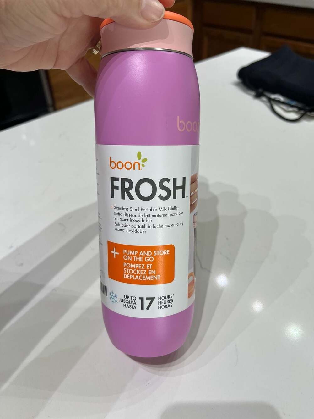 Boon FROSH Stainless Steel Portable Breast Milk Chiller Purple